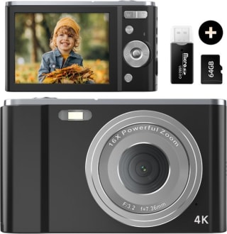 K&L Digitale Camera 4K - 64MP - Fototoestel - Compact Camera voor €65,95 bij Bol