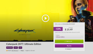 Cyberpunk 2077: Ultimate Edition por $292 | GOG (VPN Ucrania)