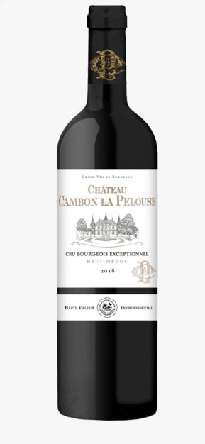 Vin rouge Château Cambon La Pelouse, 2018, A.O.P Haut-Médoc à 10,47€