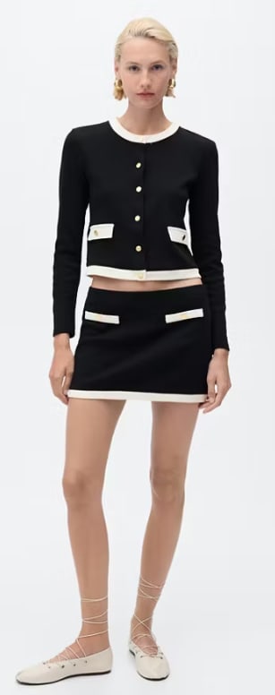 Falda algodón contraste por 3.99€