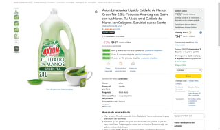 Axion Lavatrastes Green Tea por $95 | Oferta Amazon