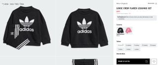Loose Crew Flared Leggings Set Adidas por $593