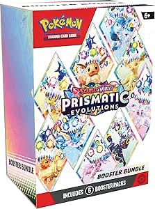 Pokémon TCG Scarlet & Violet Prismatic Evolutions Booster Bundle 6 Packs £20.99 (Invi
