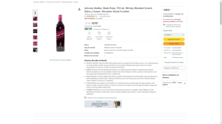 Johnnie Walker Black Ruby 750ml por $899 | Oferta Amazon