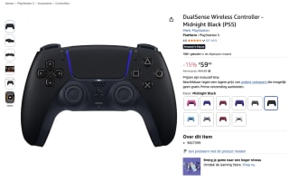 DualSense Wireless Controller - Midnight Black (PS5) voor 59,49 euro
