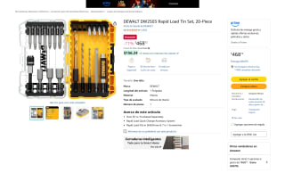 DW2503 Rapid Load Tin Set 20 Piezas por $468 | Amazon