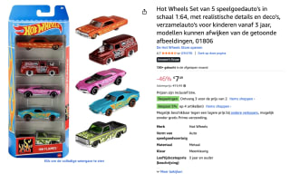 2+1 gratis op Hot Wheels bij Amazon
