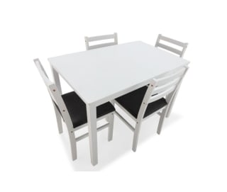 Set de cocina 1 mesa y 4 sillas ALBA por 119.20€