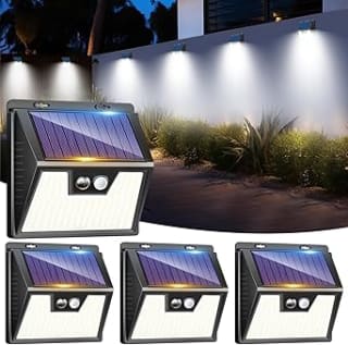 Lot de 4 Lampes Solaire Exterieur Lotmos détecteur de Mouvement à 18,24€