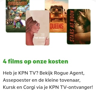 4 gratis films voor KPN leden