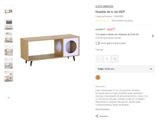 Mueble TV MDF ILIOS INNOVA por $999 | Liverpool