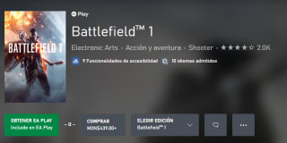 Battlefield 1 por $43 | Oferta Xbox Store