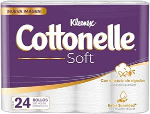 Kleenex Cottonelle Soft (24 rollos) por $129 en Amazon
