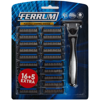 Set de afeita con maquina basculante y 21 cuchillas por 2,49€ en Action