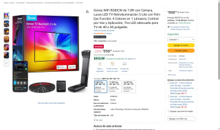 Govee 3 Backlight Lite 7.8ft RGBICW por $999 | Amazon