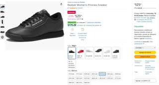 Reebok Women's Princess Sneaker por $526 | Amazon