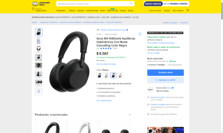 Audífonos Sony WH-1000XM6 por $4,641 | Oferta Mercado Libre