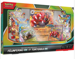 Coffret Premium Pokemon Felinferno Ex Et Torterra Ex à 54,99€