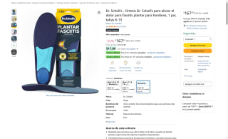 Plantillas Ortopédicas Dr. Scholl's para Fascitis por $168 | Oferta Amazon