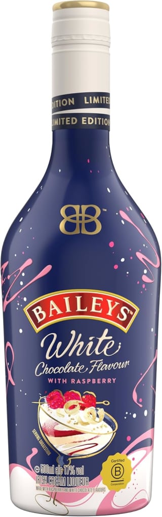 Baileys White Chocolate Flavour with Raspberry Liqueur 17% 50cl Blend of Irish Cream