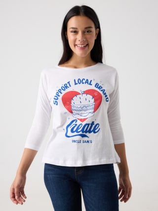 Camiseta para Mujer de Manga 3/4 Create por 1.79€