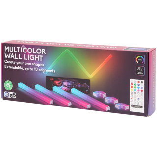 Multicolor wandverlichting 8-delig voor €12,95 bij de Action