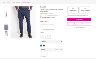 Pantalón chino OLD NAVY en $396 | Oferta Liverpool