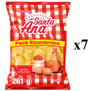 7 unidades de Patatas churreria SANTA ANA, bolsa 261 g por 8.55€