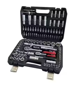Boîte à outils 108 pièces (1/4" & 1/2") pour 19,91€ chez Bricorama
