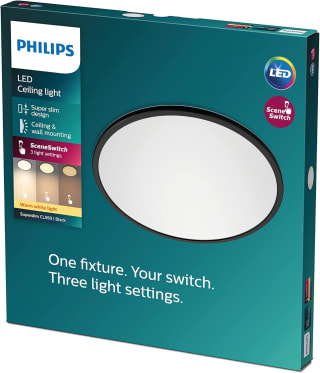 Philips Superslim 27K Plafonniere - LED - 15W - Wit voor €26,97 bij Amazon