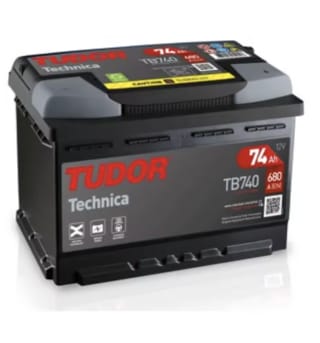 Batería de coche Tudor Technica TB740 12V 74Ah 680A por 68,40€