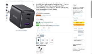 Cargador UGREEN 30W por $235 | Oferta Amazon
