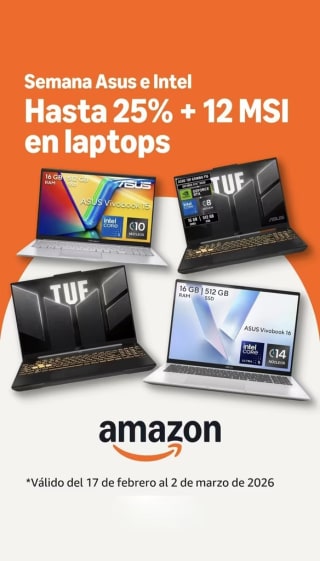 Hasta 25% de Ahorro en Laptops | Amazon | Semana ASUS e Intel