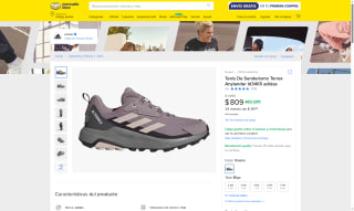 Tenis De Senderismo Terrex Anylander por $809 | Mercado Libre