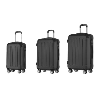 Zwarte ABS kofferset 3-delig voor €59 bij Joybuy