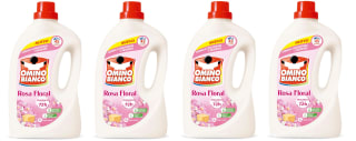 4 Botes de Omino Bianco Detergente Líquido Rosa Floral 45 Dosis, 1800ml por 11.67€