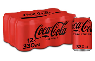 Coca-Cola Zero Azúcar pack de 12 latas de 330 ml por 9,96€