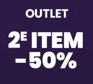 2e artikel 50% korting in de outlet van Plutosport