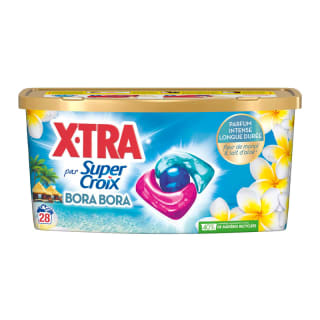 Detergente en Cápsulas X-Tra Flor de Monoi y Leche de Aloe 28 Lavados a 4.99€