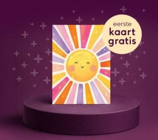 1e kaart gratis + 25% korting op alle cadeaus + gratis ansichtkaarten met Greetz Plus