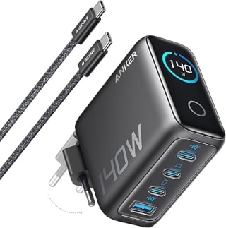 Anker USB 3-USB-C Snellader 140W + Kabel voor €59,99 bij Amazon