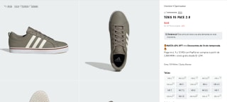 Tenis Adidas vs Pace 2.0 por $448