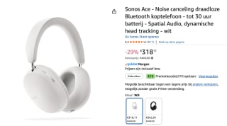 Sonos koptelefoon Ace wit voor €308,11 dmv code bij Amazon