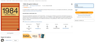 1984 (Edición Inglés Kindle) Gratis en Amazon