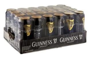 Pack de 24 canettes de bières Guinness de 50cL à 62,99€