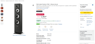 Polk Audio Monitor XT60 por $2,969 en Amazon