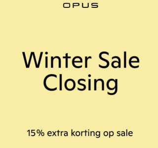 15% extra korting op sale bij besteding vanaf €50 bij OPUS