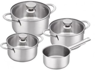 Brabantia Futura kookpannenset 4-delig voor €39,99 bij Dirk