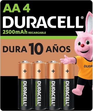 Pilas AA Duracell NiMH 2500mAh 4 Unidades por $269 | Amazon