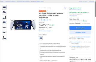 PS Portal 8" Full HD por $4,156 | Oferta Mercado Libre
